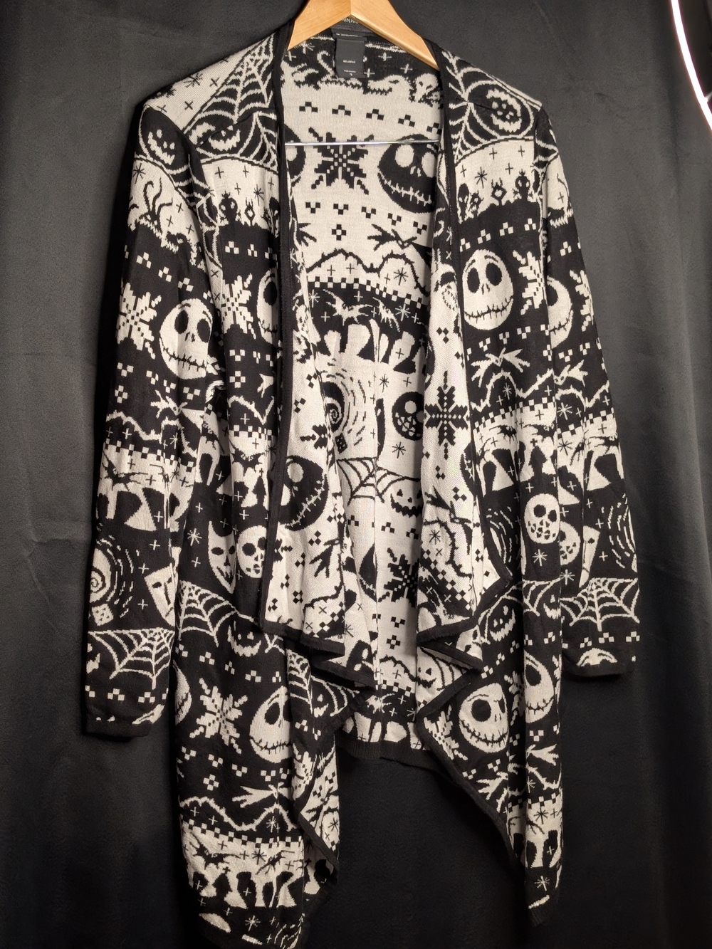 Torrid Disney Nightmare Before Christmas Jack Skellington Cardigan Size 3 3X